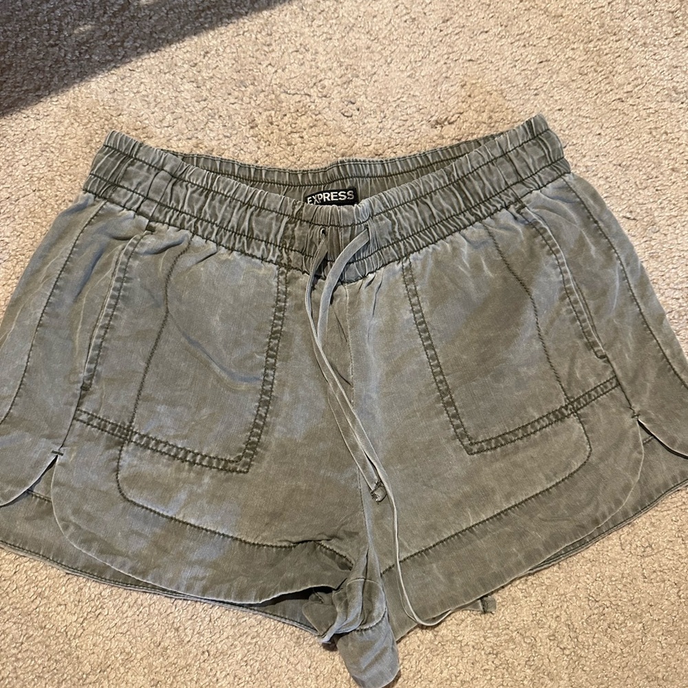 Express Gray Athletic Shorts for Active Comfort